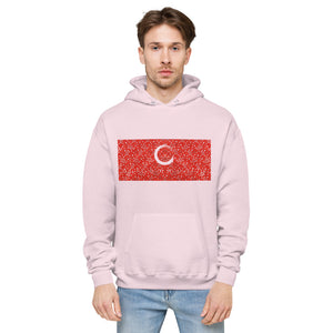 Paisley in Red "Our CommuniTee" fleece hoodie
